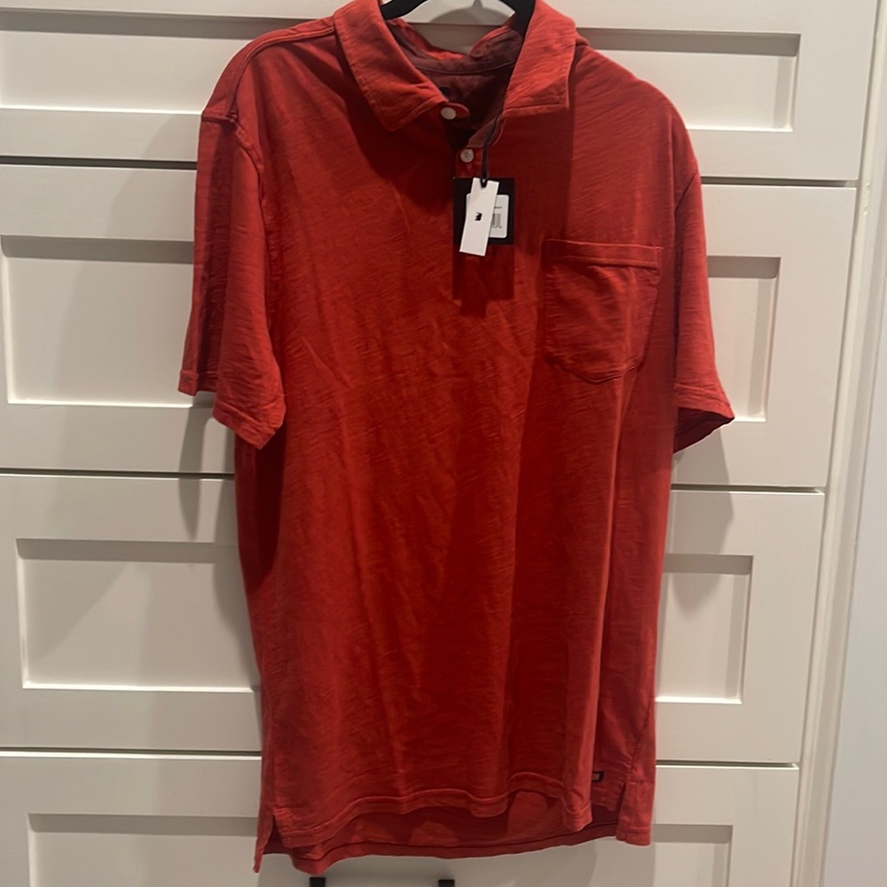 The Normal Brand - Vintage Slub Pocket Polo - M - Spice - NWT